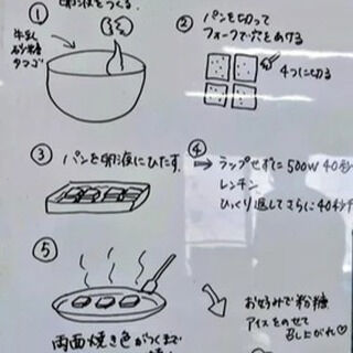 料理レク「フレンチトースト」