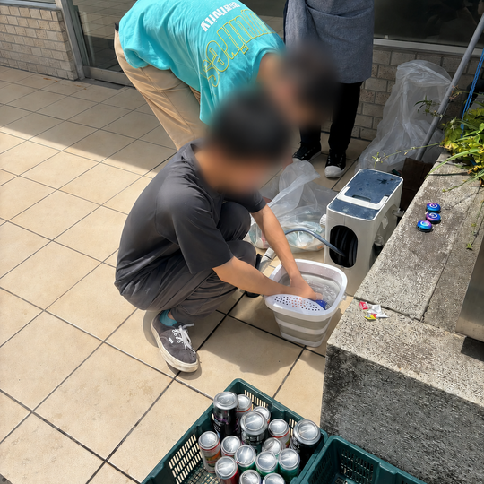 缶ペットボトル洗浄