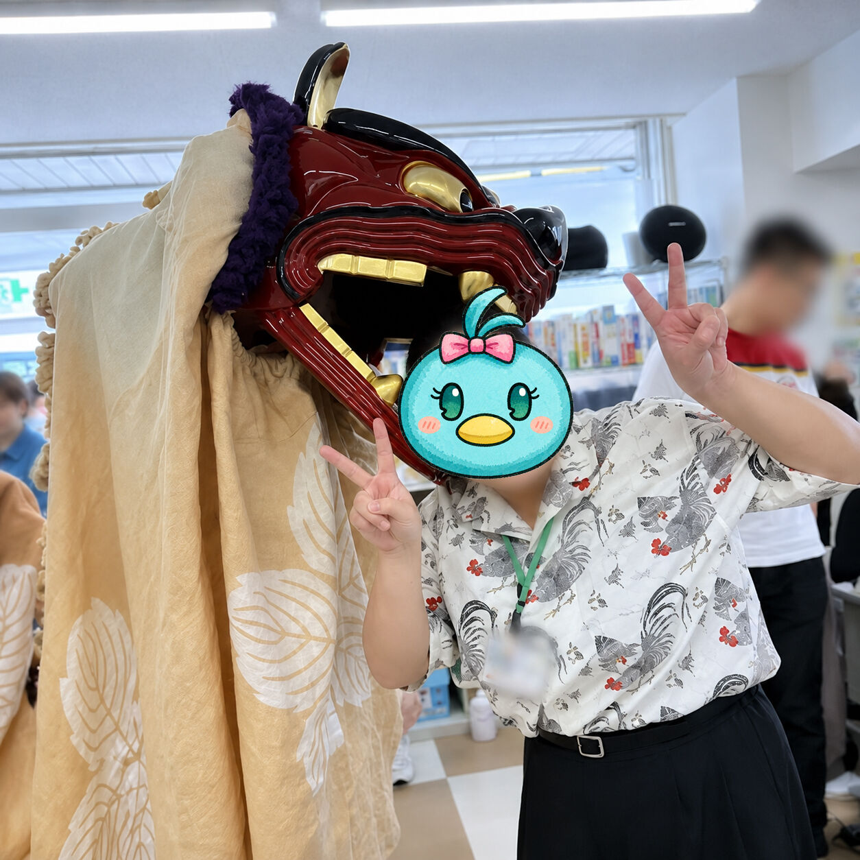 獅子舞がやって来た！