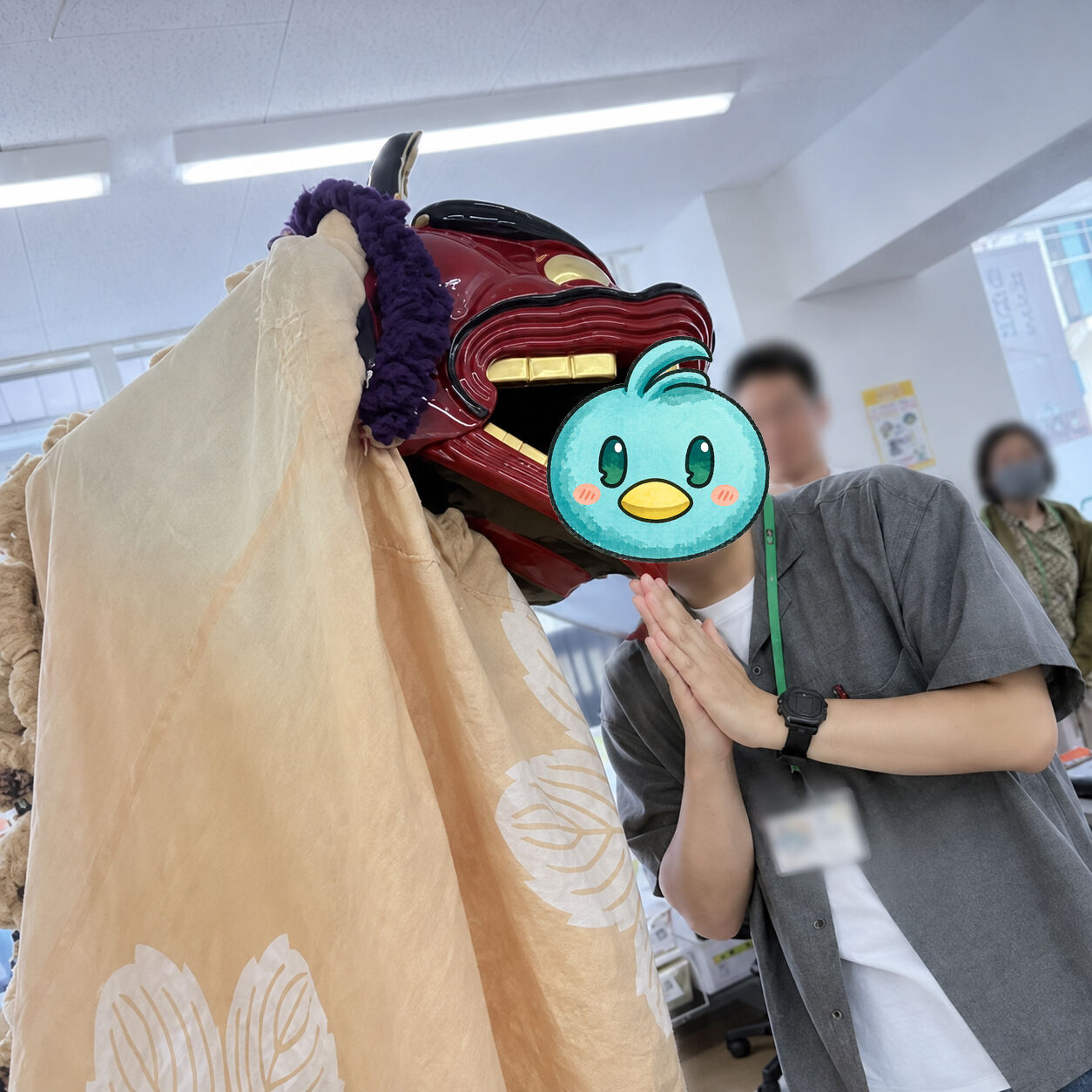 獅子舞がやって来た！