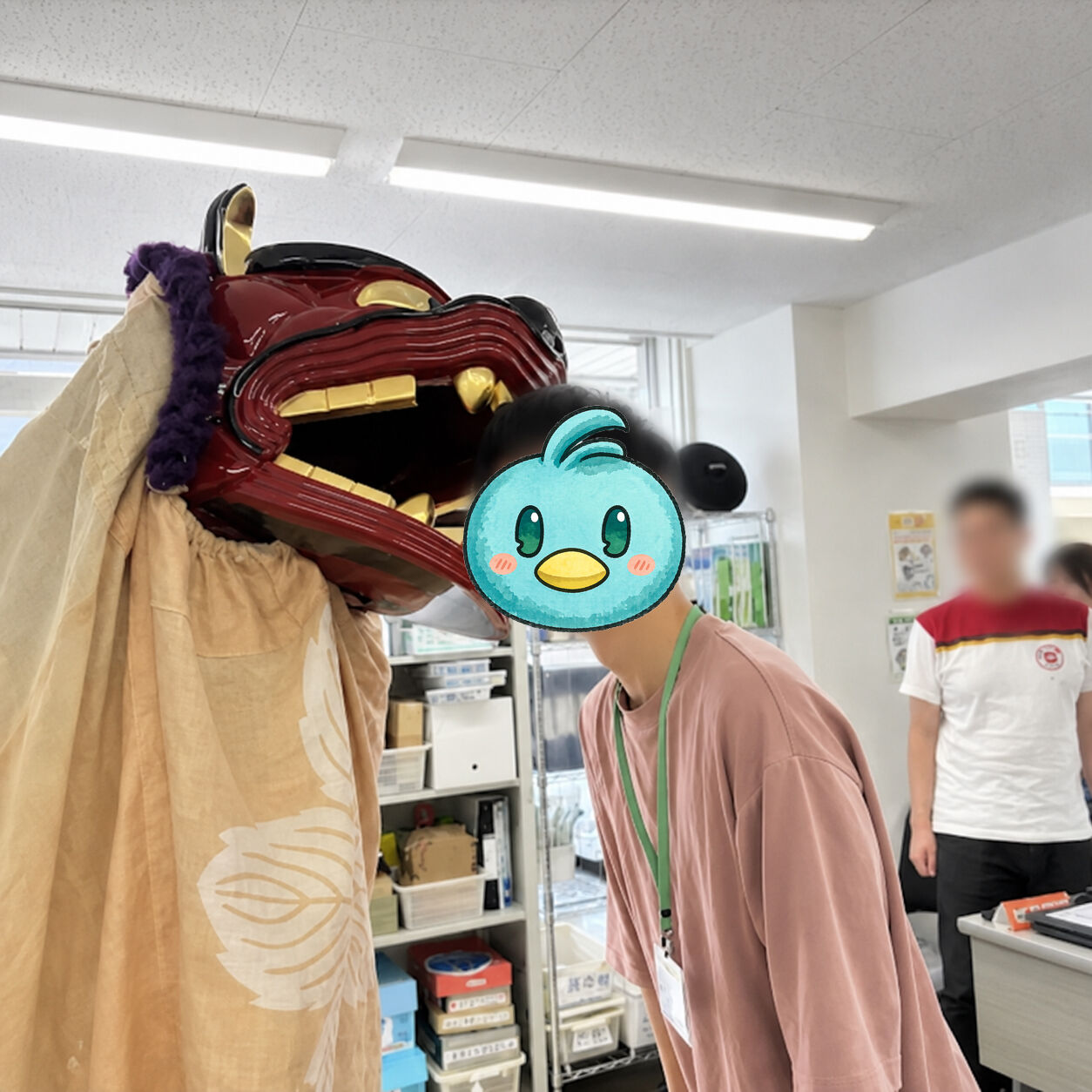 獅子舞がやって来た！