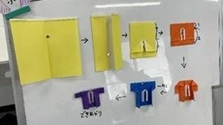 工作レク「8月壁面飾り作り」