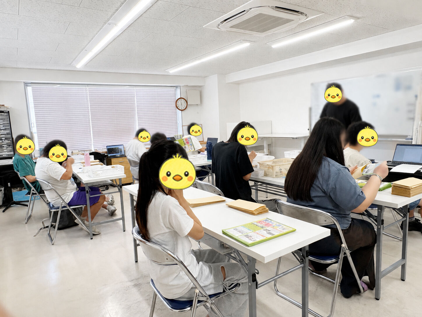 三つ折り作業