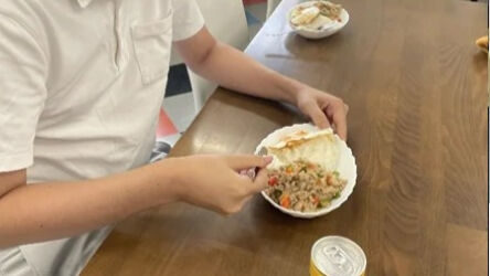 料理リレク「世界の料理から」　〜ガパオライス〜
