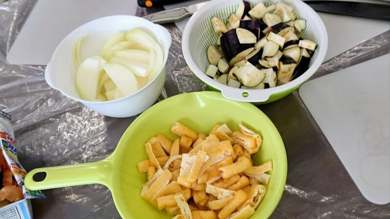 料理レク「具だくさんお味噌汁」
