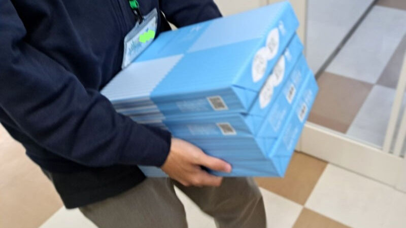 コピー用紙の配置