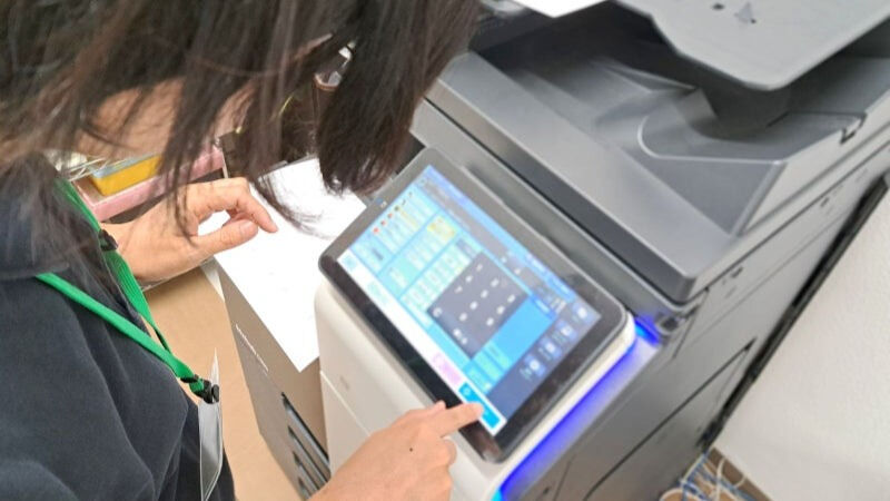 コピーをとる練習